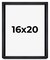 16x20 Shadow Box 1" Depth Picture Frame with UV-Resistant Acrylic & Acid Free Backing, Available in 3 Finishes - Black, Grey, White